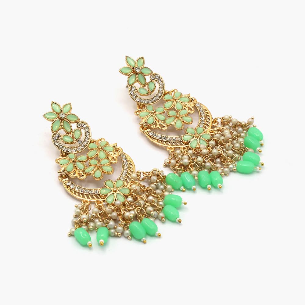 Women's Fancy Earing - Cyan, Women Earrings & Tops, Chase Value, Chase Value