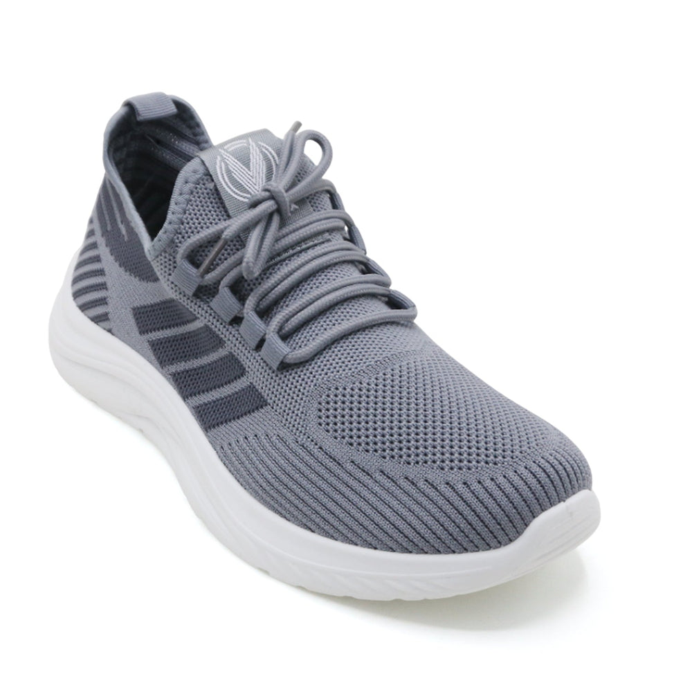 Lightweight Lace-up Slip-on Jogger XT-5513 - Grey, Men's Sports Shoes, Chase Value, Chase Value