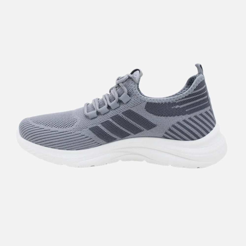 Lightweight Lace-up Slip-on Jogger XT-5513 - Grey, Men's Sports Shoes, Chase Value, Chase Value