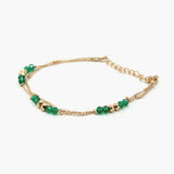 Women's Ankilet - Golden and Green, Women Foot Jewellery, Chase Value, Chase Value