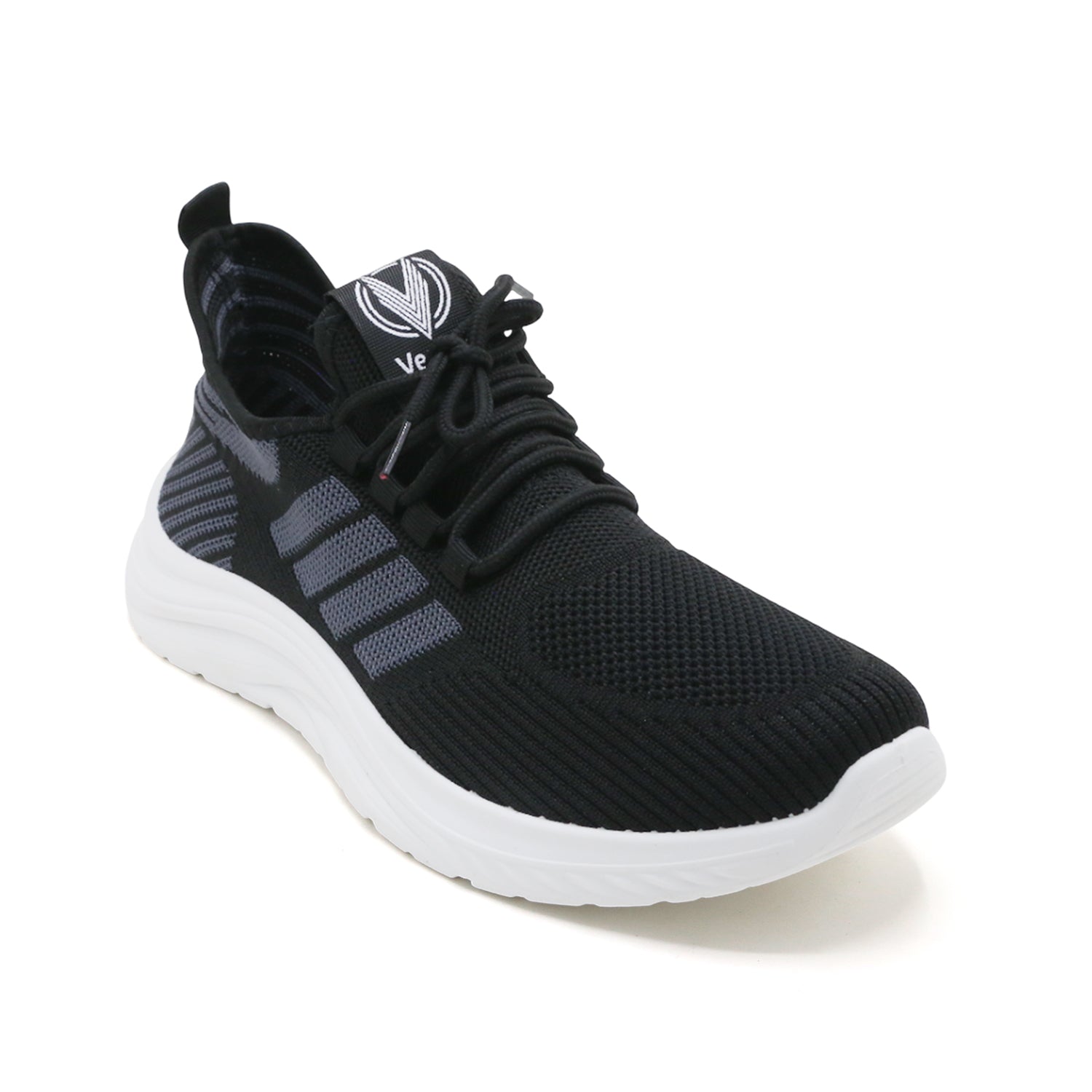 Lightweight Lace-up Slip-on Jogger XT-5513 - Black, Men's Sports Shoes, Chase Value, Chase Value