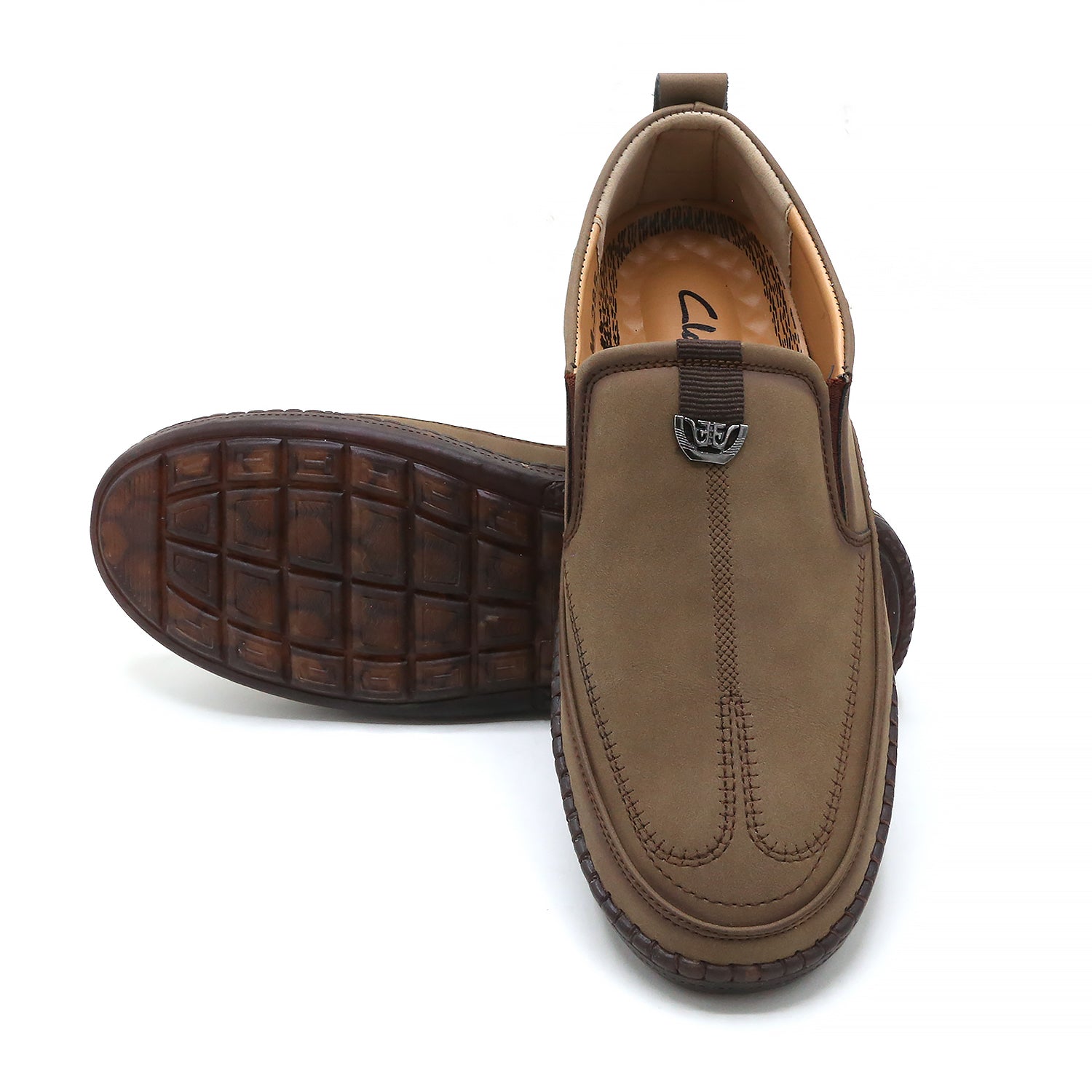 Clarks Men’s Brown Casual Loafers – Slip-On Style – Breathable Upper, Men's Casual Shoes, Chase Value, Chase Value