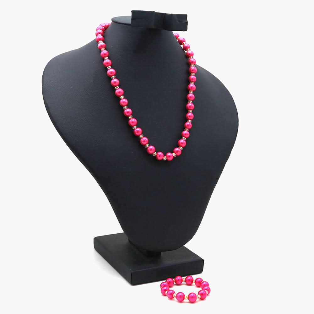 Girls Mala - Dark Pink, Girls Jewellery Sets, Chase Value, Chase Value
