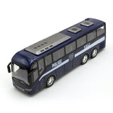 Friction Police Bus - Navy Blue, Non-Remote Control, Chase Value, Chase Value