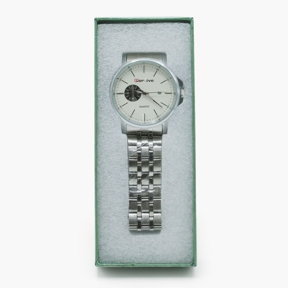 Men's Chain Watch - Silver, Men's Watches, Chase Value, Chase Value