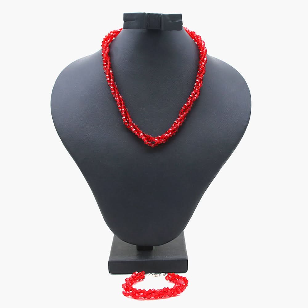 Girls Mala - Red, Girls Jewellery Sets, Chase Value, Chase Value