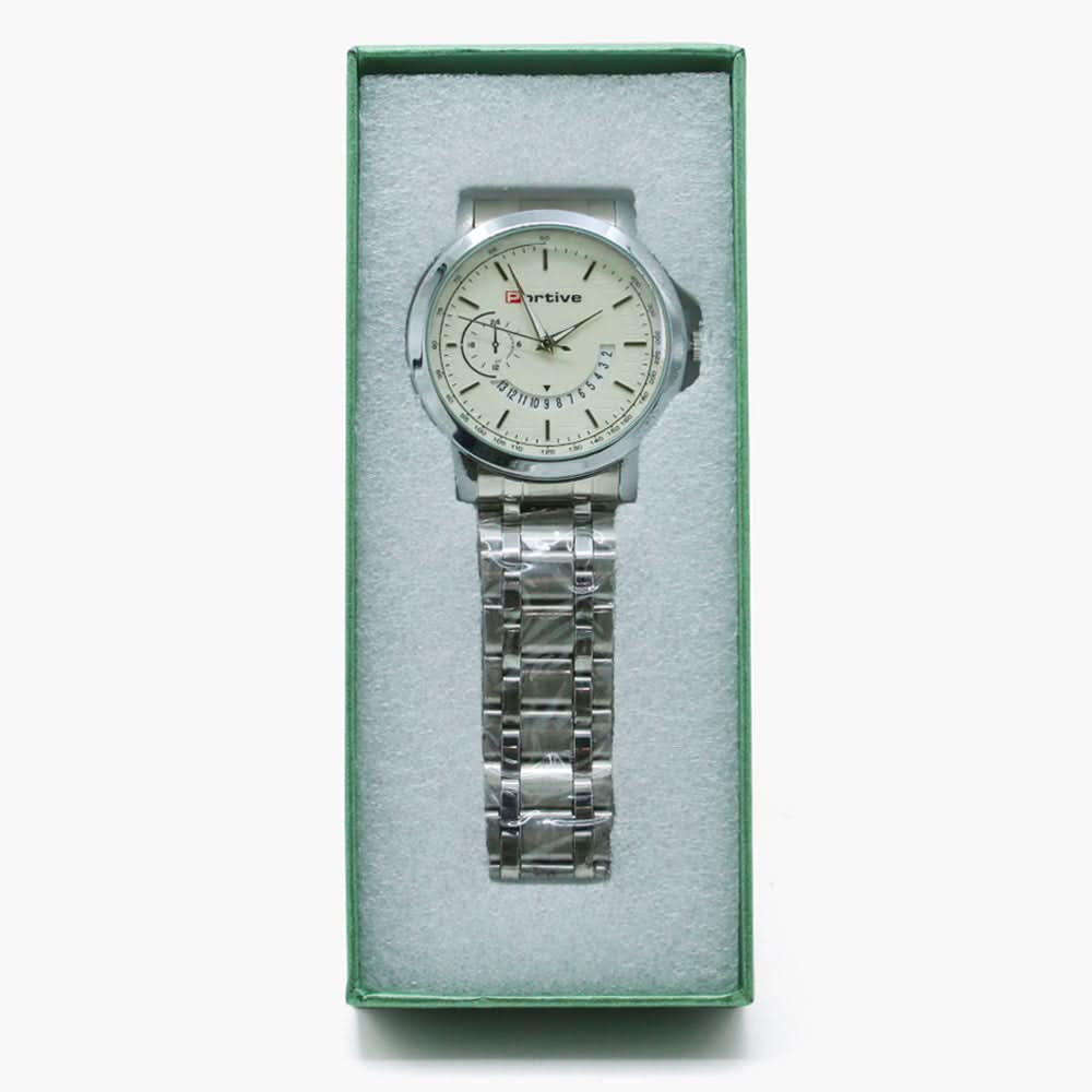 Men's Chain Watch - Silver, Men's Watches, Chase Value, Chase Value