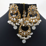 Girls Bunda Tika - White, Girls Earrings & Tops, Chase Value, Chase Value
