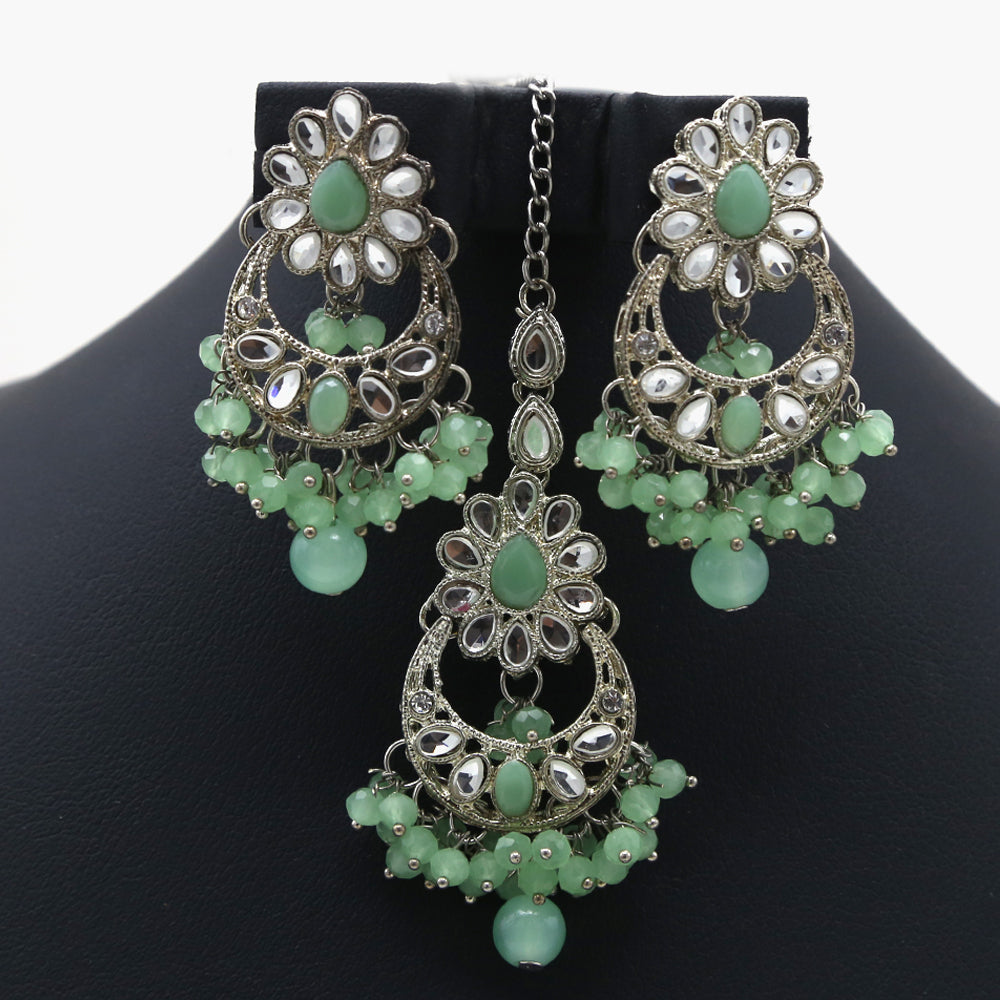 Girls Bunda Tika - Green, Girls Earrings & Tops, Chase Value, Chase Value