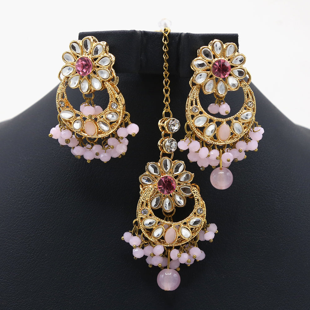 Girls Bunda Tika - Light Pink, Girls Earrings & Tops, Chase Value, Chase Value