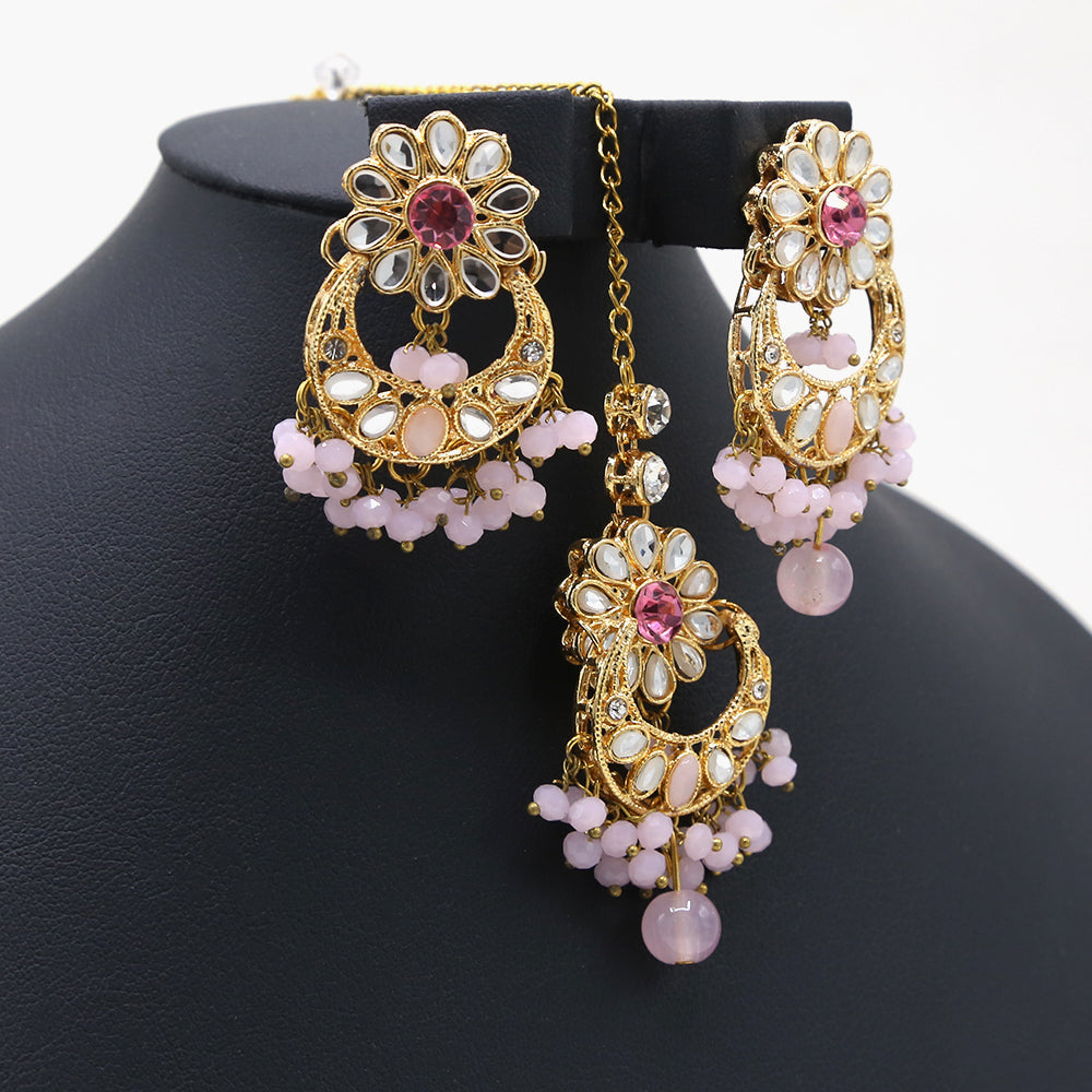 Girls Bunda Tika - Light Pink, Girls Earrings & Tops, Chase Value, Chase Value