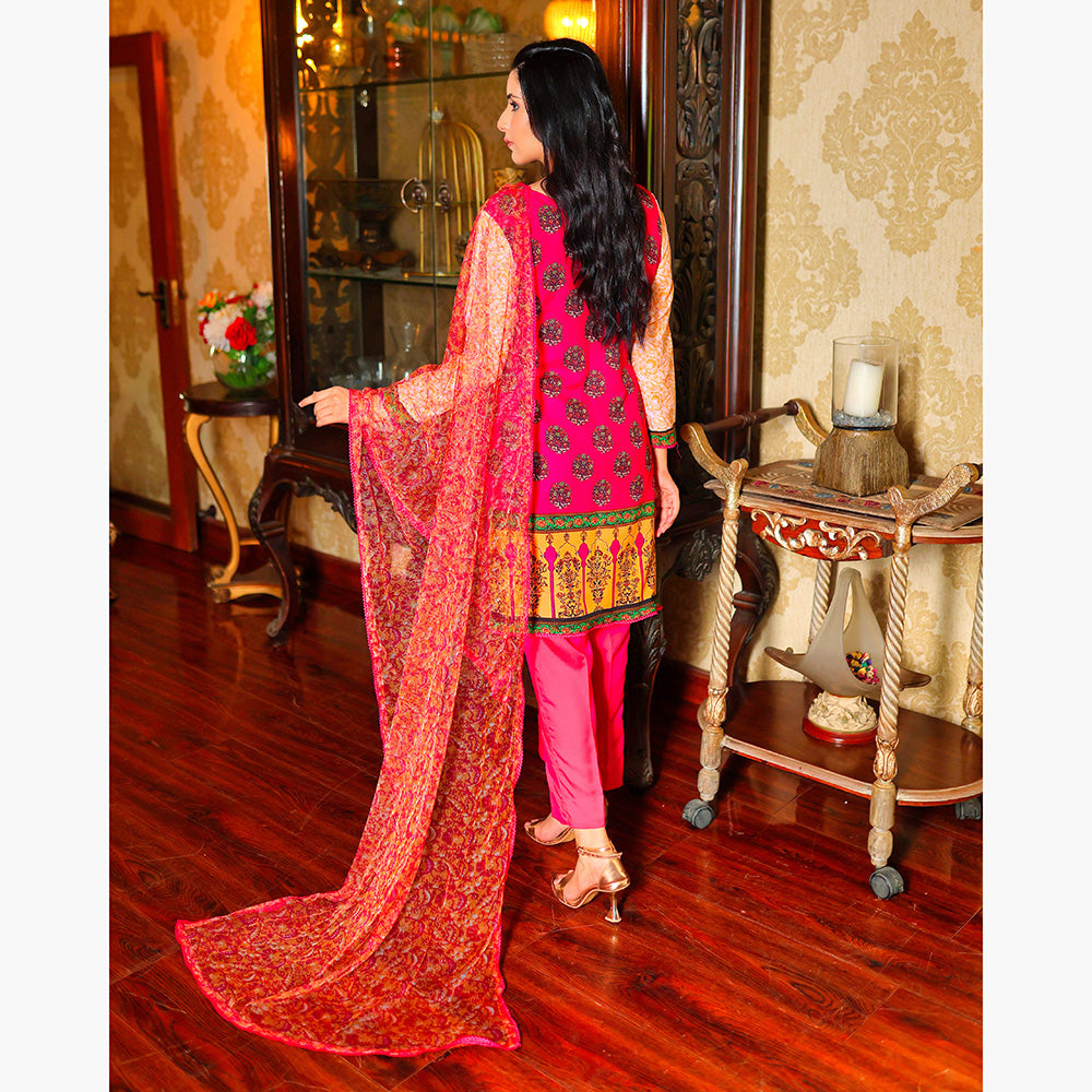 Malai Unstitched 3Pcs Suit V1 - NZ-08, Women, 3Pcs Shalwar Suit, Chase Value, Chase Value
