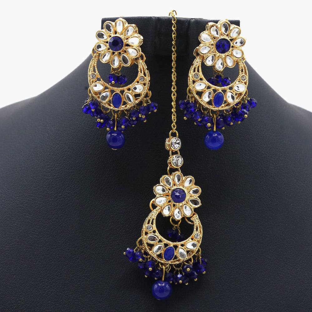 Girls Bunda Tika - Royal Blue, Girls Earrings & Tops, Chase Value, Chase Value