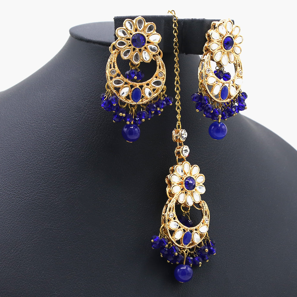 Girls Bunda Tika - Royal Blue, Girls Earrings & Tops, Chase Value, Chase Value