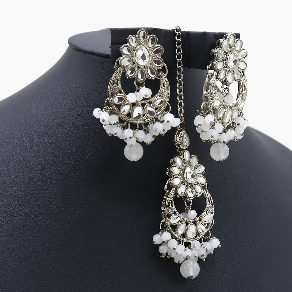 Girls Bunda Tika - Silver, Girls Earrings & Tops, Chase Value, Chase Value