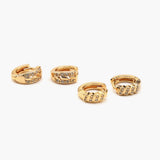 D Baali Pack of 2 - Golden, Girls Earrings & Tops, Chase Value, Chase Value