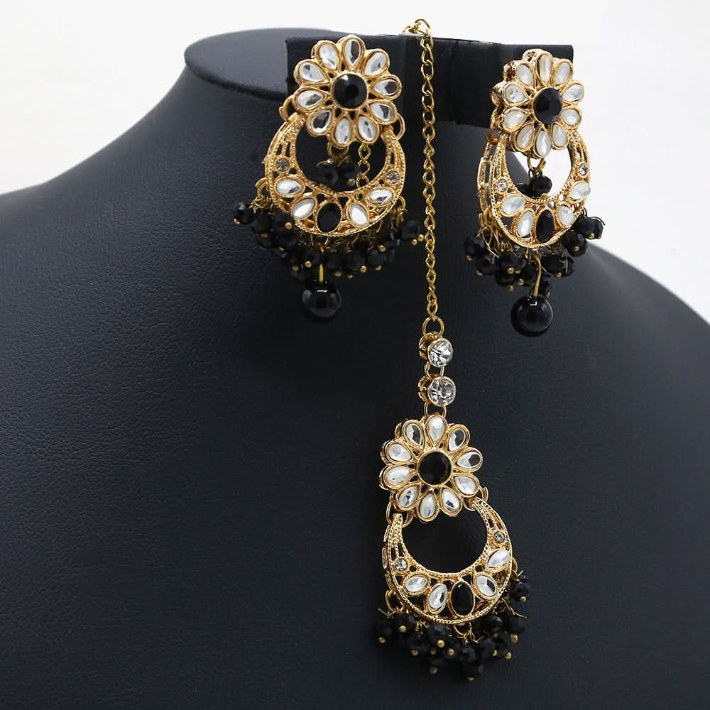 Girls Bunda Tika - Black, Girls Earrings & Tops, Chase Value, Chase Value