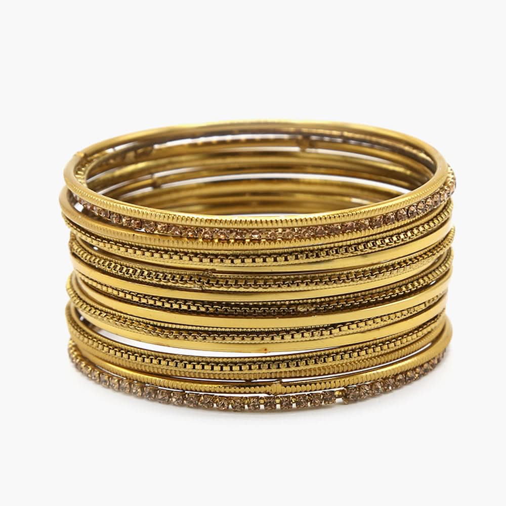 Women's Bangles - Golden, Women Bangles & Bracelets, Chase Value, Chase Value