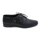 Eminent Croc Texture Formal Lace Up Shoes - Black, Men's Formal Shoes, Eminent, Chase Value