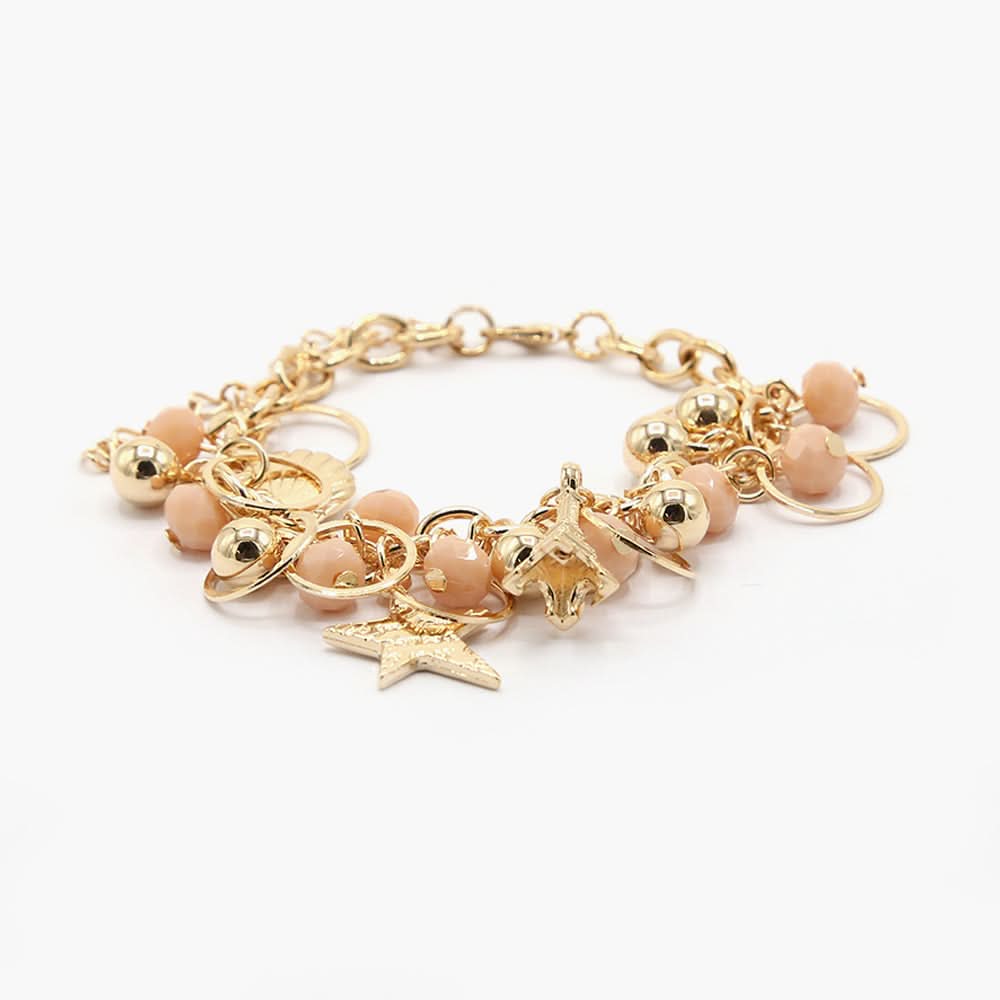 Women's Metal Bracelet - Pink, Women Bangles & Bracelets, Chase Value, Chase Value