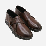 Eminent Casual Leather Shoes With Buckle - Mustard, Men's Casual Shoes, Eminent, Chase Value