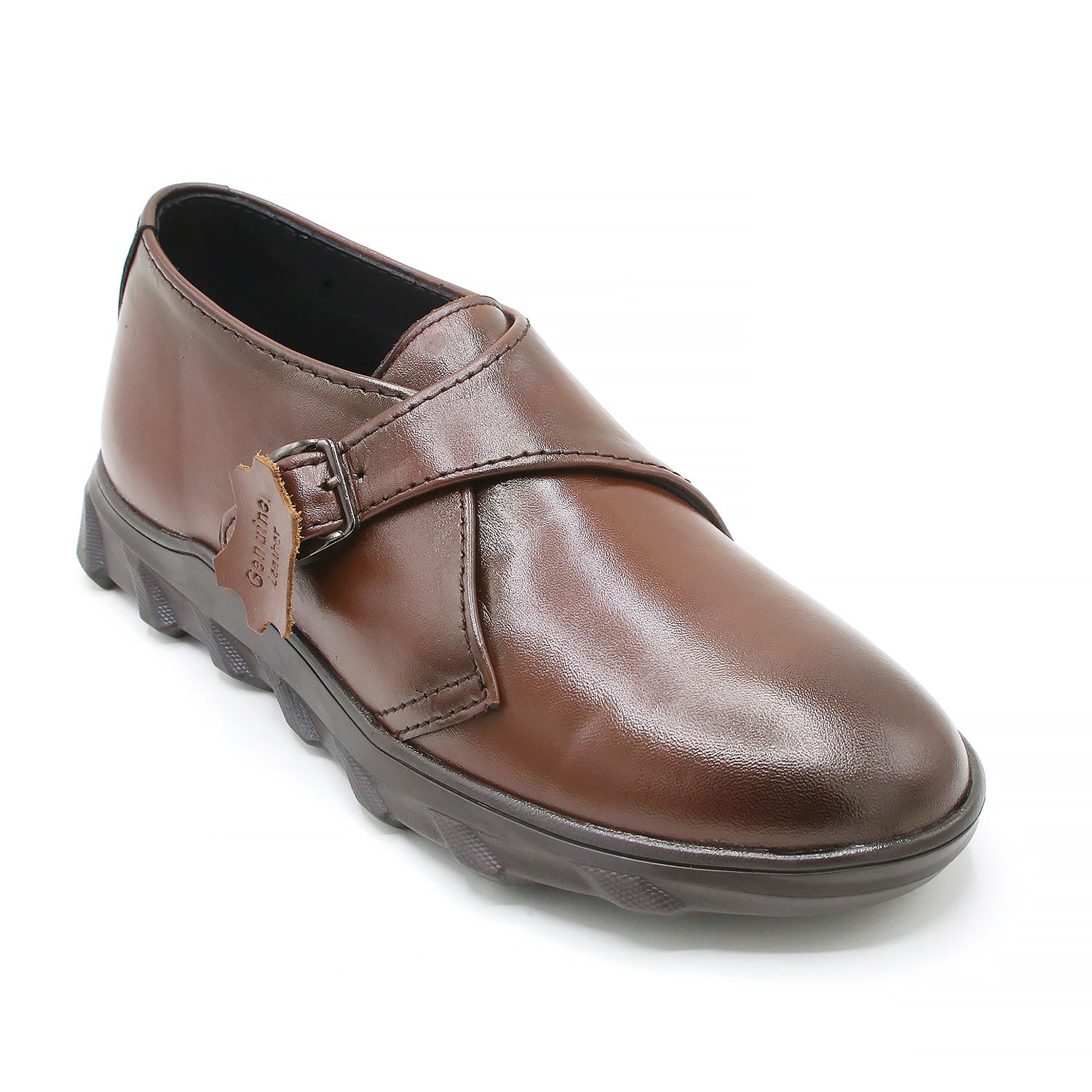 Eminent Casual Leather Shoes With Buckle - Mustard, Men's Casual Shoes, Eminent, Chase Value
