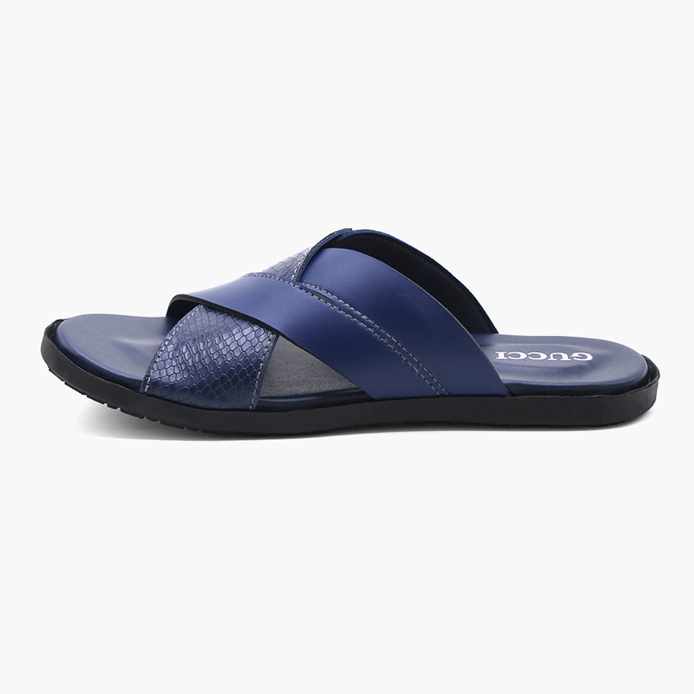 Men's Slipper - Blue, Men's Slippers, Chase Value, Chase Value