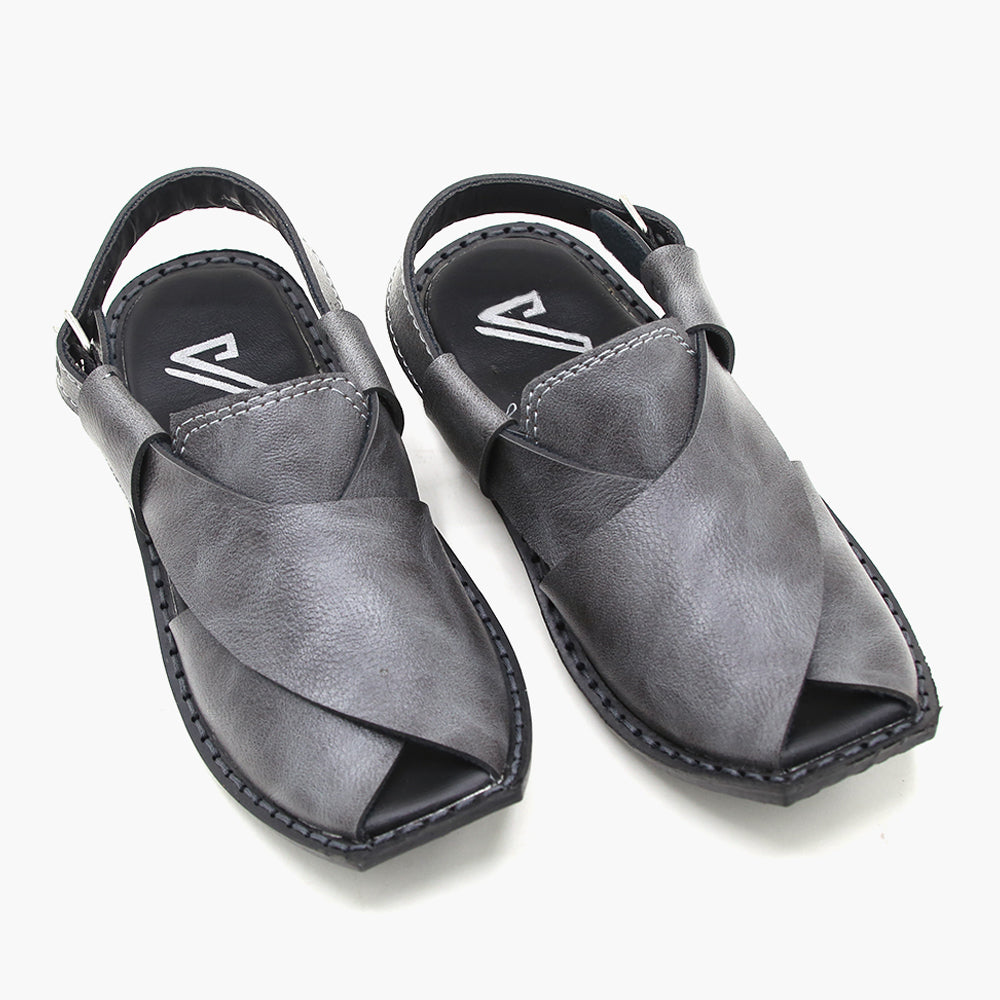 Boys Peshawari Sandal - Grey, Boys Sandals, Chase Value, Chase Value