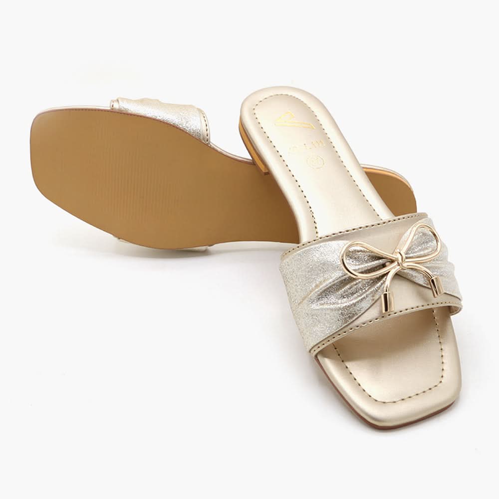 Women's Slipper - Golden, Women Slippers, Chase Value, Chase Value