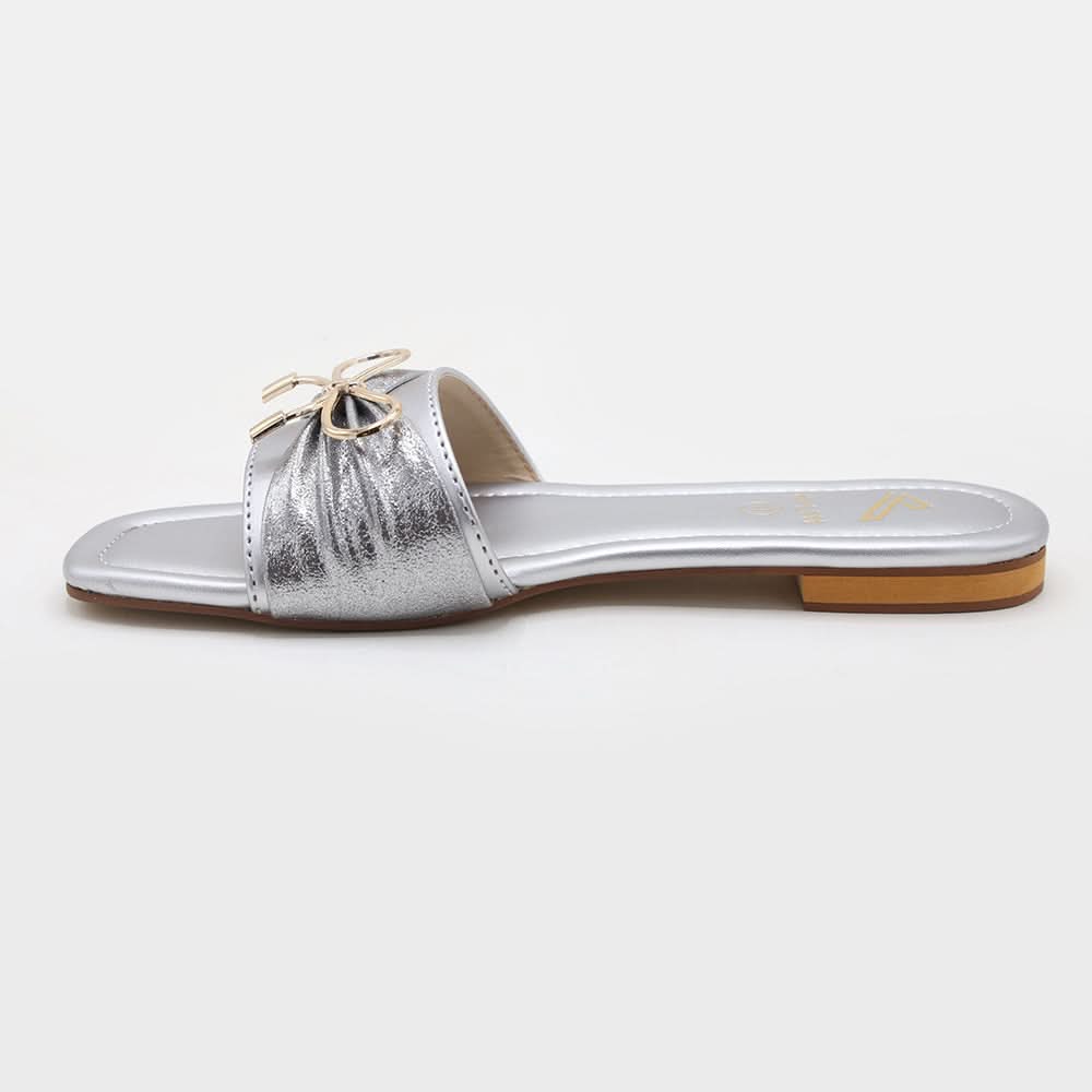 Women's Slipper - Silver, Women Slippers, Chase Value, Chase Value