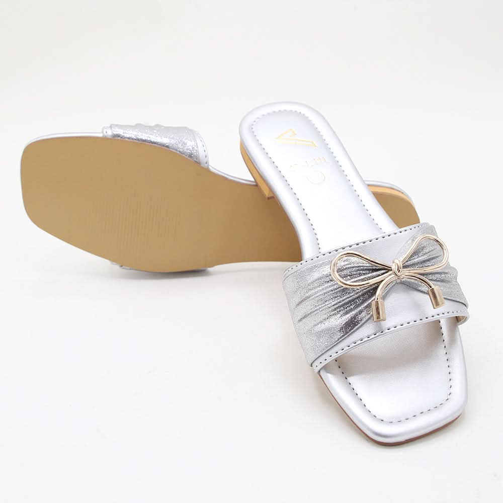 Women's Slipper - Silver, Women Slippers, Chase Value, Chase Value
