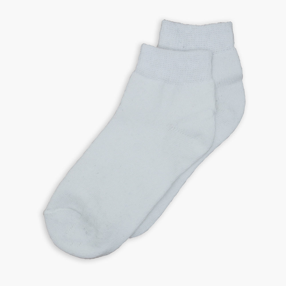 Uniform Valuables Cotton Ankle Sock - White, Boys Socks, Chase Value, Chase Value