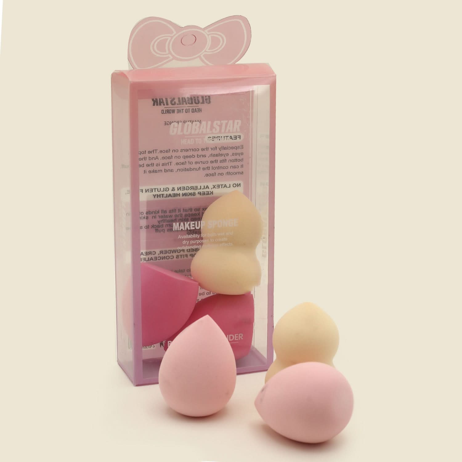 Global Star Beauty Blender Puff 1's - Multi Color, Brushes & Applicators, Global Star, Chase Value