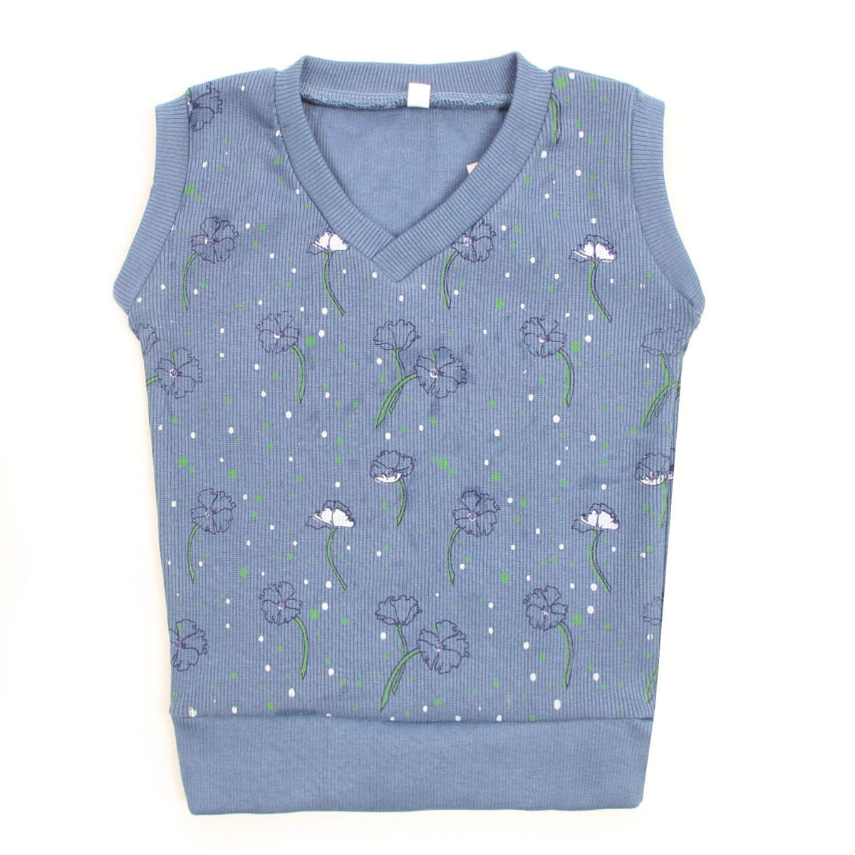 Girls Sleeveless Sweaters - Blue, Girls Sweaters, Chase Value, Chase Value