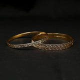 Women's Bangle 3 Tone - Golden, Women Bangles & Bracelets, Chase Value, Chase Value