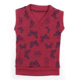 Girls Sleeveless Sweaters - Dark Pink, Girls Sweaters, Chase Value, Chase Value