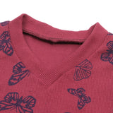 Girls Sleeveless Sweaters - Dark Pink, Girls Sweaters, Chase Value, Chase Value