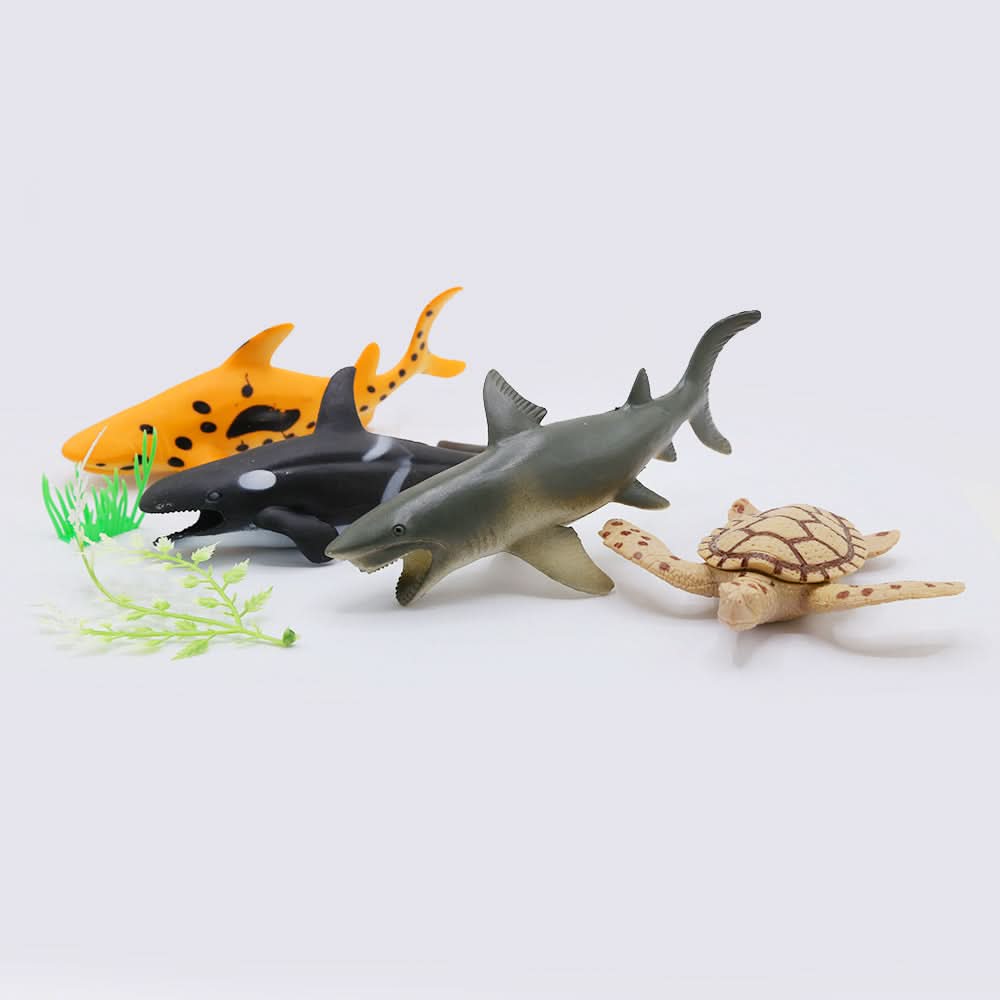 Sea Animal Pack of 4 - Multi Color, Animal Toys, Chase Value, Chase Value