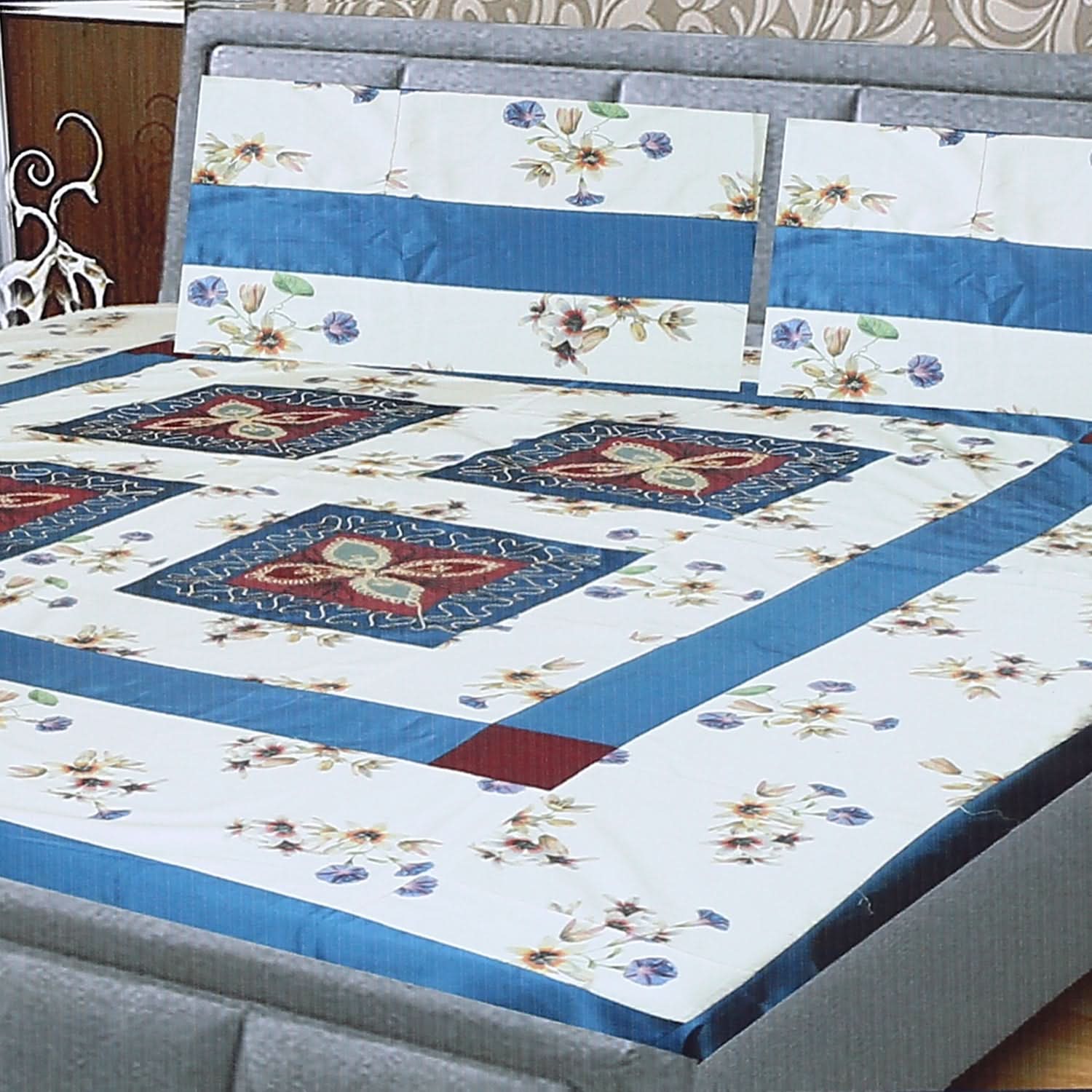 Double Quilt Applic Bed Sheet - A3, Double Size Bed Sheet, Chase Value, Chase Value