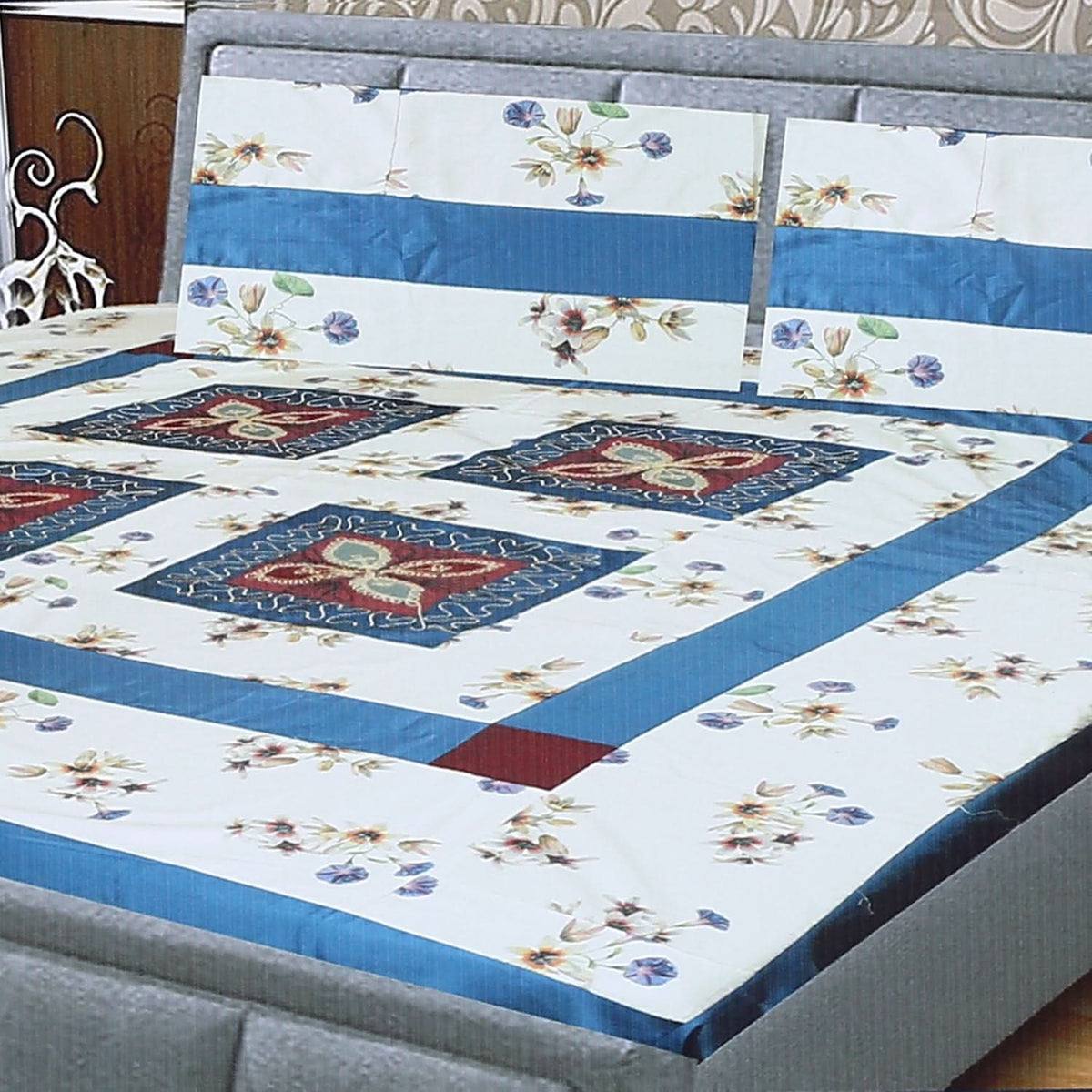 Double Quilt Applic Bed Sheet - A3, Double Size Bed Sheet, Chase Value, Chase Value