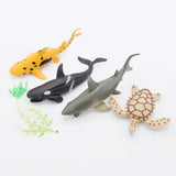 Sea Animal Pack of 4 - Multi Color, Animal Toys, Chase Value, Chase Value