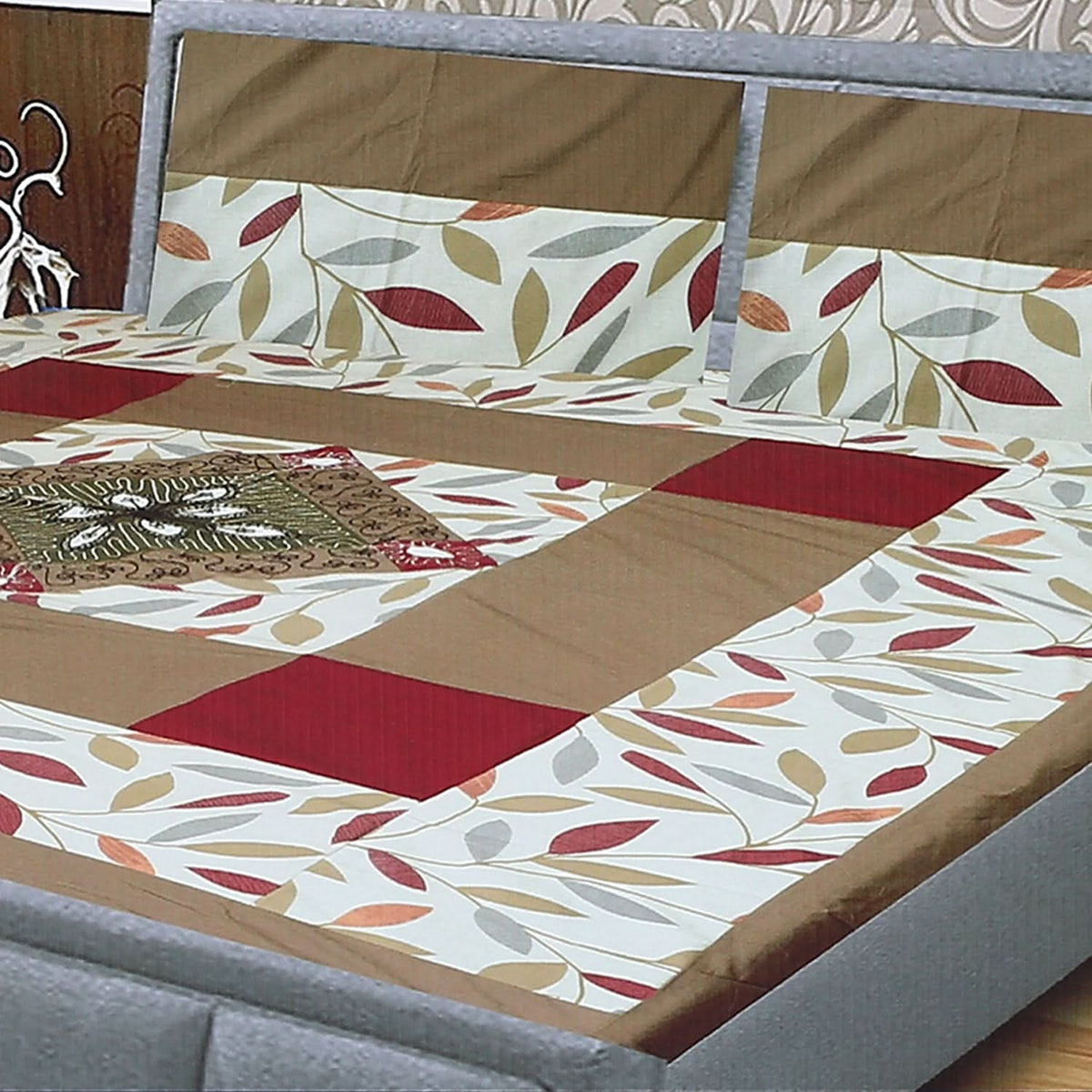 Double Quilt Applic Bed Sheet - A11, Double Size Bed Sheet, Chase Value, Chase Value