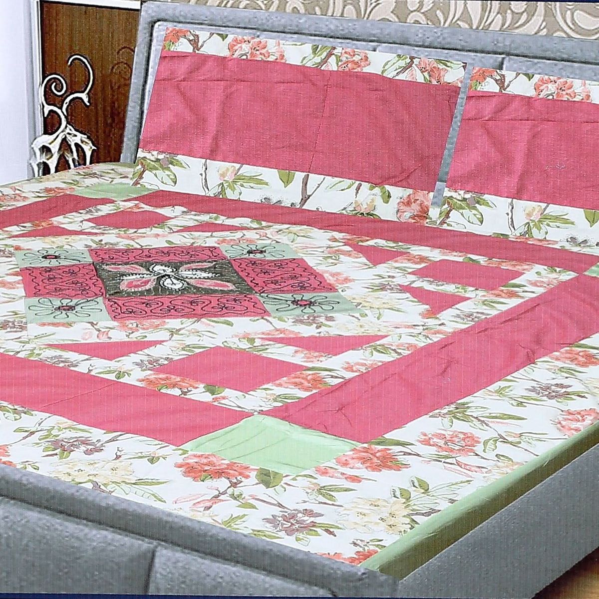 Double Quilt Applic Bed Sheet - A10, Double Size Bed Sheet, Chase Value, Chase Value