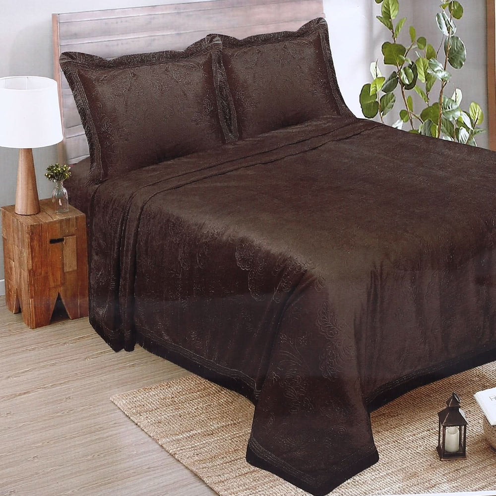 Silk Velvet Double Bedsheet, Double Size Bed Sheet, Chase Value, Chase Value