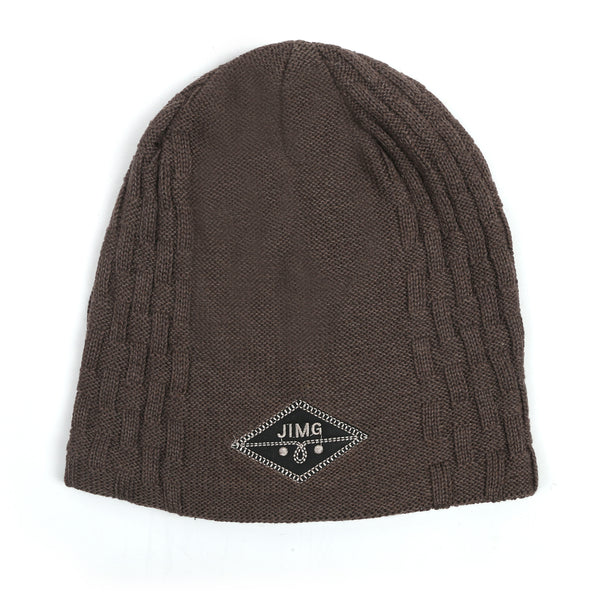 Men's Woolen Cap - Light Brown