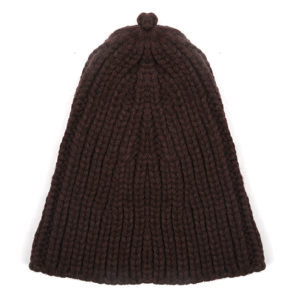 Kids Woolen Cap - Dark Brown