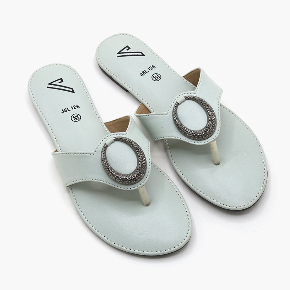 Women's Slipper - Light Green, Women Slippers, Chase Value, Chase Value