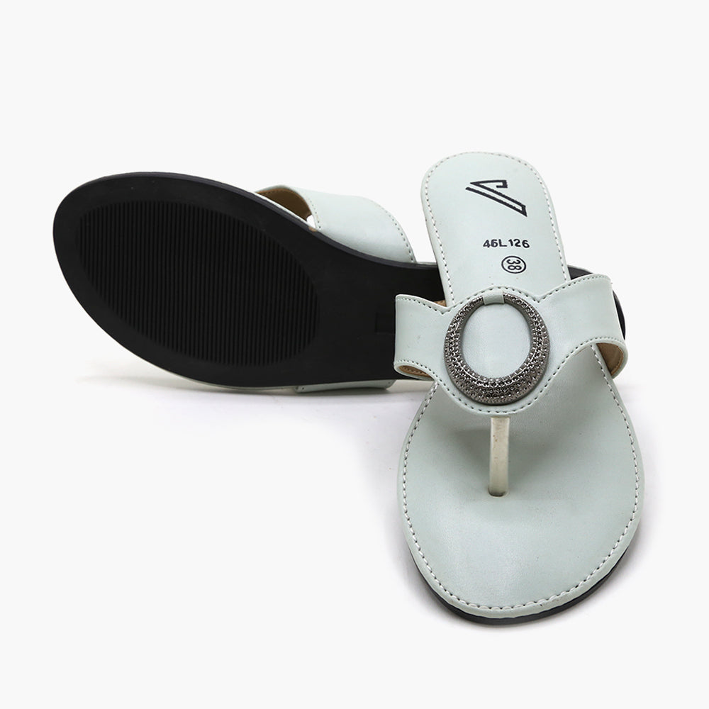 Women's Slipper - Light Green, Women Slippers, Chase Value, Chase Value