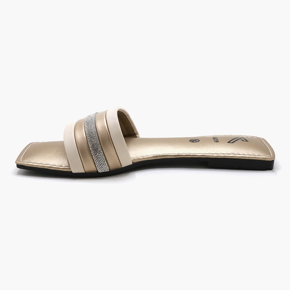 Women's Slipper - Golden, Women Slippers, Chase Value, Chase Value