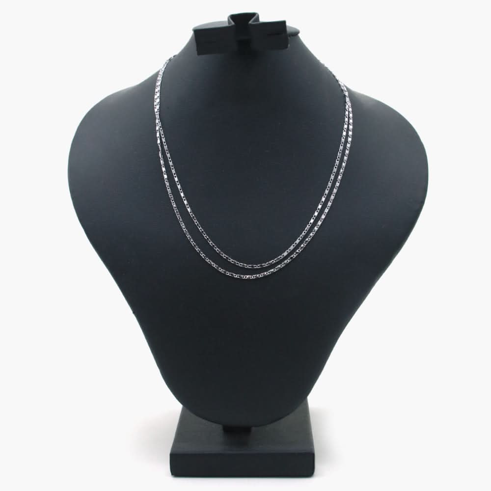 Women's Chain 2Pcs Set - Silver, Women Jewellery Set, Chase Value, Chase Value